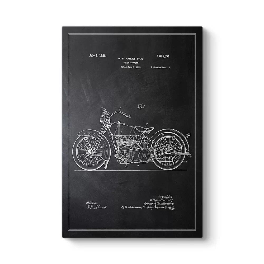 Harley Motosiklet Patenti Tablosu - Model 2